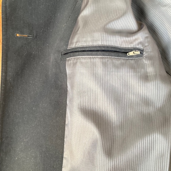 Material London mens blue trench coat (large) - Picture 3 of 5